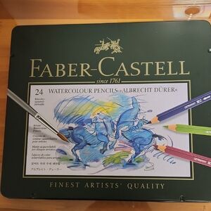 Faber-Castell Watercolour Pencils Set - 24 pieces